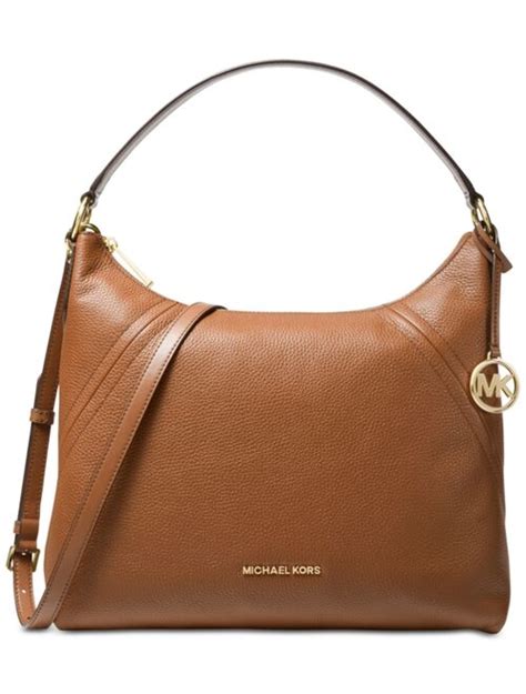 aria pebble michael kors|Michael Kors Aria Pebble Leather Shoulder Bag .